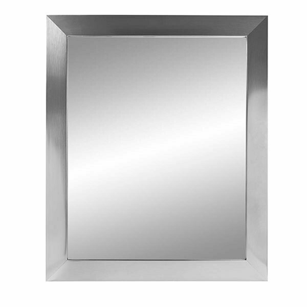 Escenografia 30 x 36 in. & 3 in. Flat Framed Wall Mirror, Satin Nickel ES3029963